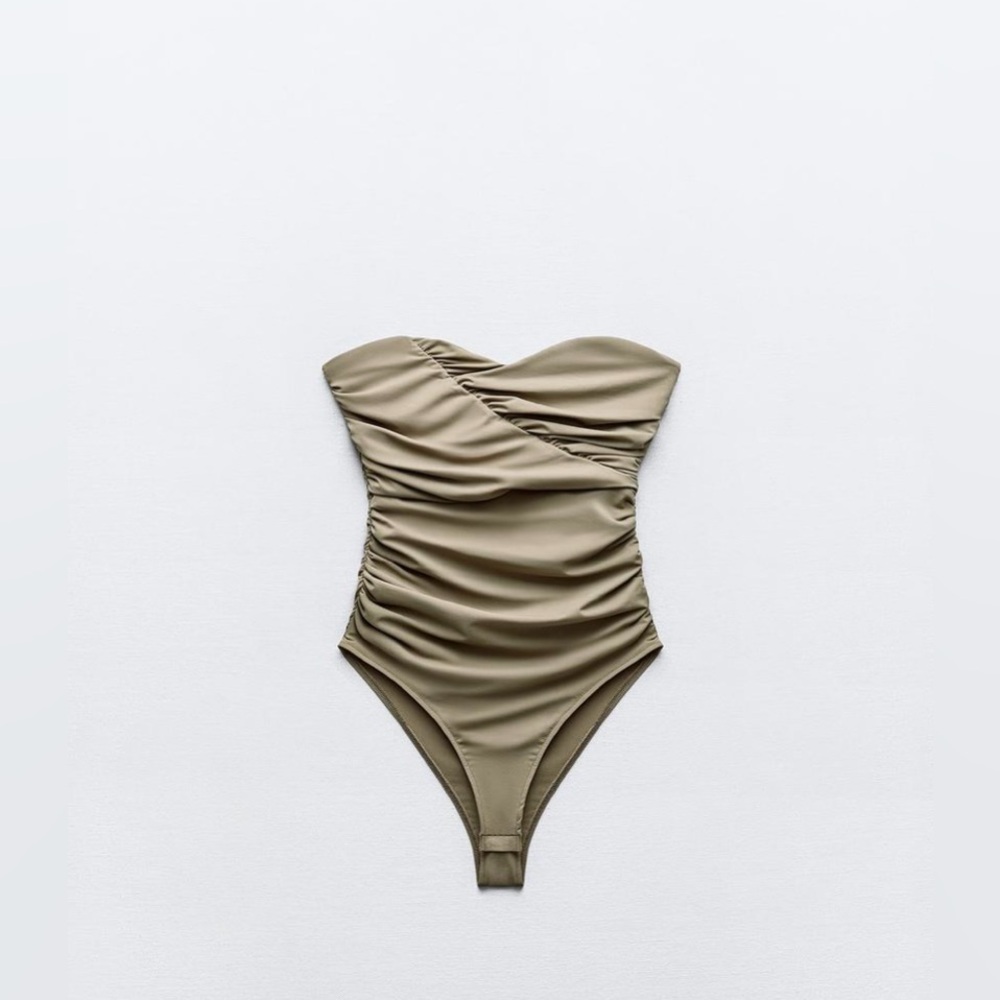 ZARA…elastic bandeau bodysuit